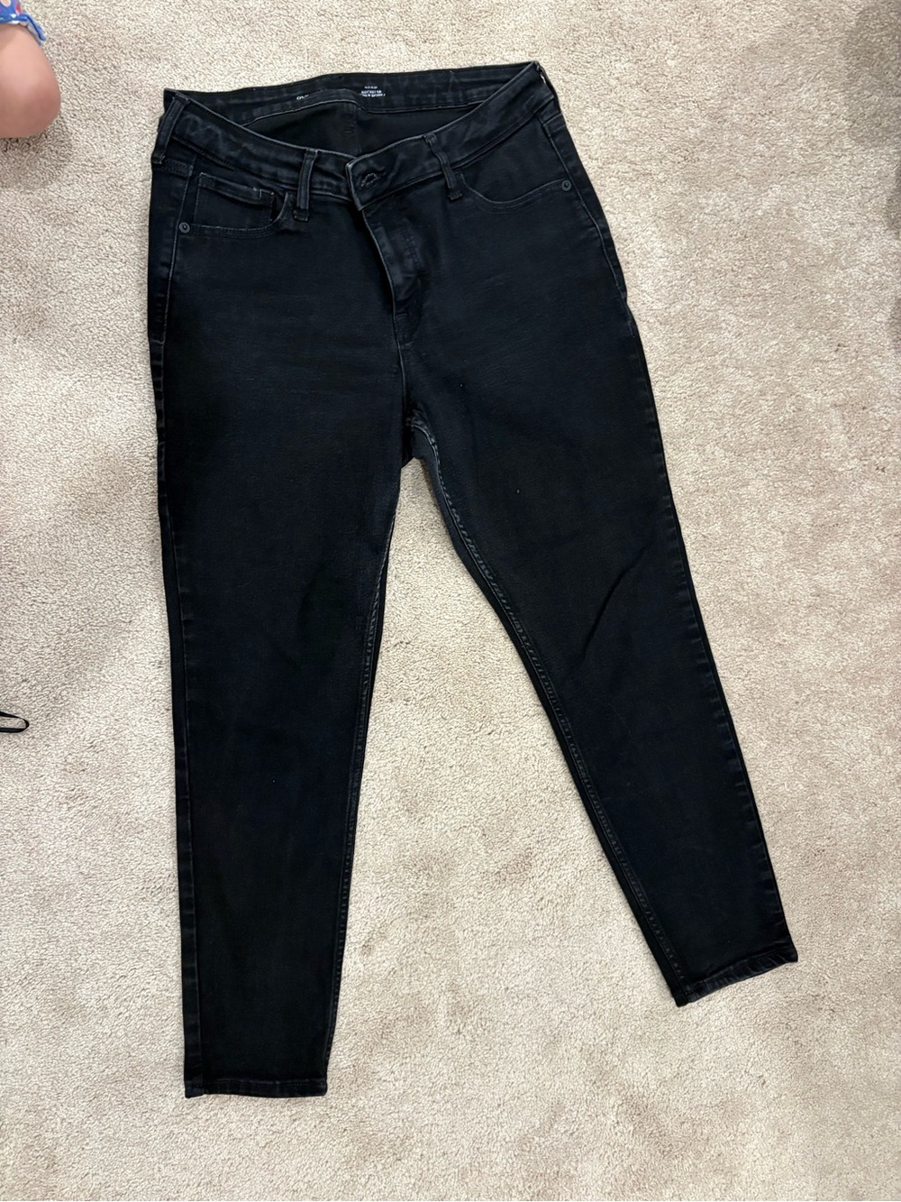 Old Navy Black Women's High-Rise Slim Jeans
